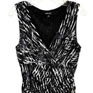 9 West 10 Women's Sleeveless Dress Black  Miss Size Medium M
